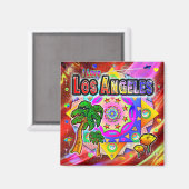 I LIEBE Los Angeles Tropical Friends Magnet (Vorderseite/Rückseite)