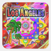 I LIEBE Los Angeles Tropical Friends Sticker (Vorderseite)