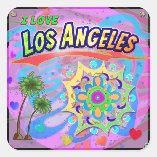 I LIEBE Los Angeles True Progress Aufkleber (Vorderseite)