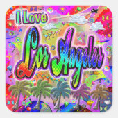 I LIEBE Los Angeles Vista Express Sticker (Vorderseite)