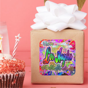 I LIEBE Los Angeles Vista Express Sticker