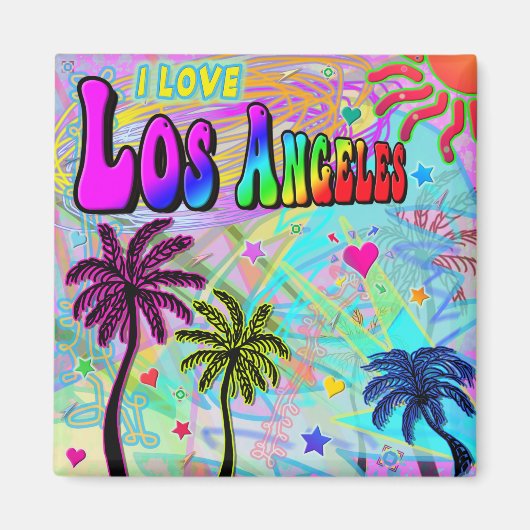 I LIEBE Los Angeles Vivid Romance Magnet (Vorne)