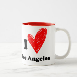 I Liebe Los Angeles Zweifarbige Tasse