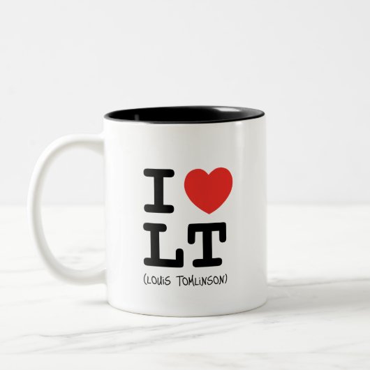 I Liebe Louis Tomlinson Customize Celeb Name Zweifarbige Tasse (Links)