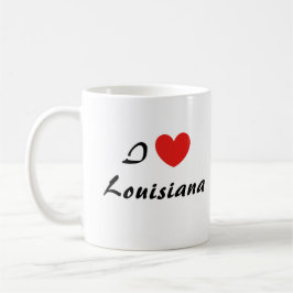 I Liebe Louisiana Herz Typografie Kaffeezubereitun Kaffeetasse