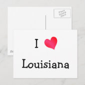 I Liebe Louisiana Postkarte (Vorne/Hinten)