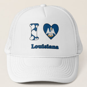 I Liebe Louisiana Truckerkappe