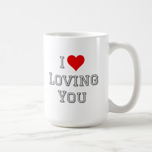 I Liebe Love Sie Romantische Valentine Typografie Kaffeetasse