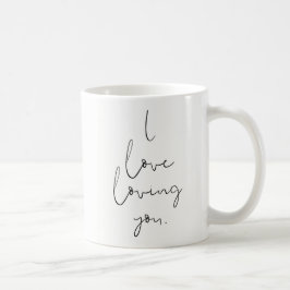 "I Liebe love you" Einfache handgeschriebene Typog Kaffeetasse