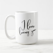 "I Liebe love you" Hübsch handgeschriebene Typogra Kaffeetasse (Links)