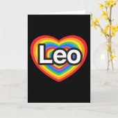 I Liebe Löwe. Liebe I Sie Löwe. Herz Karte (Gelbe Blume)