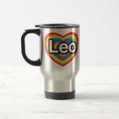 I Liebe Löwe. Liebe I Sie Löwe. Herz Reisebecher (Links)