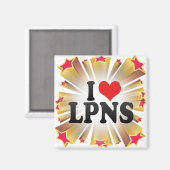 I Liebe LPNS Magnet (Vorderseite/Rückseite)