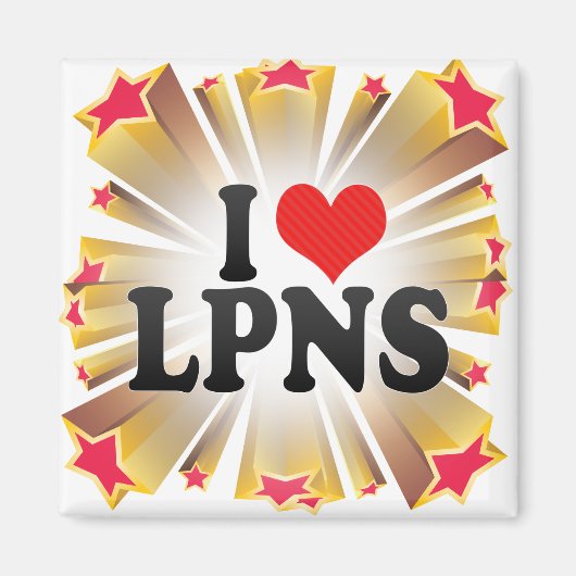 I Liebe LPNS Magnet (Vorne)