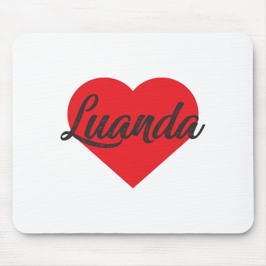 I Liebe Luanda - Angola Mousepad (Vorne)