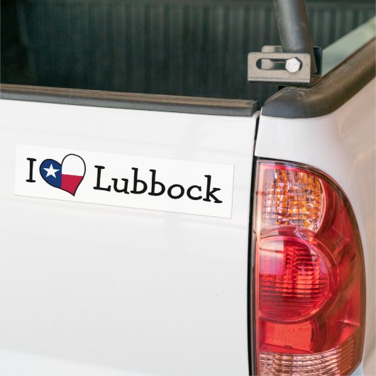 I Liebe Lubbock Texas Autoaufkleber (Auf Lkw)