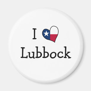 I Liebe Lubbock Texas Magnet