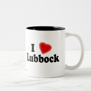 I Liebe Lubbock Zweifarbige Tasse
