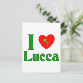 I Liebe Lucca Italien Postkarte (Stehend Vorderseite)