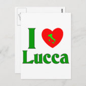I Liebe Lucca Italien Postkarte (Vorne/Hinten)