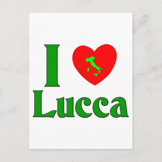 I Liebe Lucca Italien Postkarte (Vorderseite)