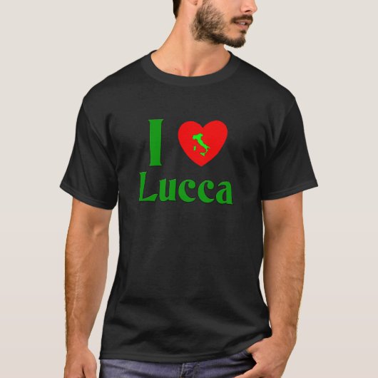 I Liebe Lucca Italien T-Shirt (Vorderseite)