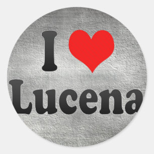 I Liebe Lucena, Philippinen Runder Aufkleber