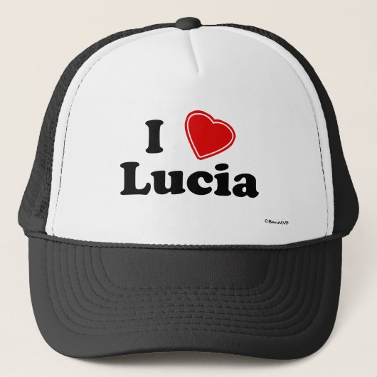I Liebe Lucia Truckerkappe (Vorderseite)