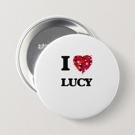 I Liebe Lucy Button (Vorne & Hinten)