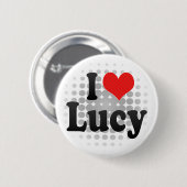 I Liebe Lucy Button (Vorne & Hinten)