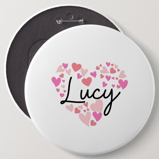 I Liebe Lucy Button (Vorne & Hinten)