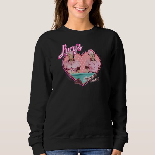 I Liebe Lucy Chocolate Factory Sweatshirt (Vorderseite)