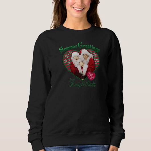 I Liebe Lucy Frohen Festtage Sweatshirt (Vorderseite)