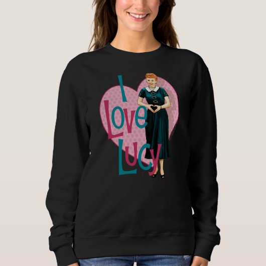 I Liebe Lucy Heart Sie Sweatshirt (Vorderseite)