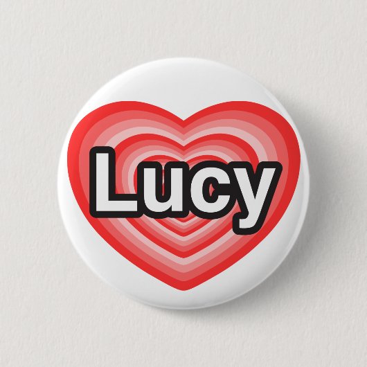 I Liebe Lucy. Liebe I Sie Lucy. Herz Button (Vorderseite)