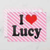 I Liebe Lucy Postkarte (Vorne/Hinten)