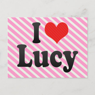 I Liebe Lucy Postkarte