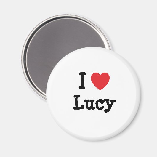 I Liebe Lucy T - Shirt Magnet (Vorderseite/Rückseite)