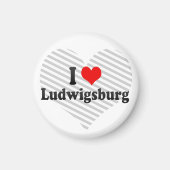 I Liebe Ludwigsburg, Deutschland Magnet (Vorne)