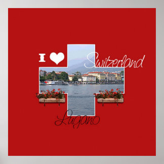I Liebe Lugano, Schweiz - Poster