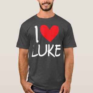 I Liebe Luke Name Personalisiert Männer Typ BESTE T-Shirt