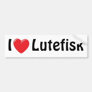 I Liebe Lutefisk Autoaufkleber