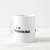 I Liebe Luxemburg Kaffeetasse (Vorderseite Links)
