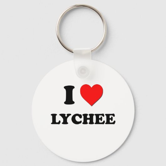 I Liebe Lychee (Lebensmittel) Schlüsselanhänger (Vorderseite)