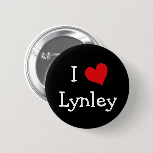 I Liebe Lynley Button (Vorne & Hinten)