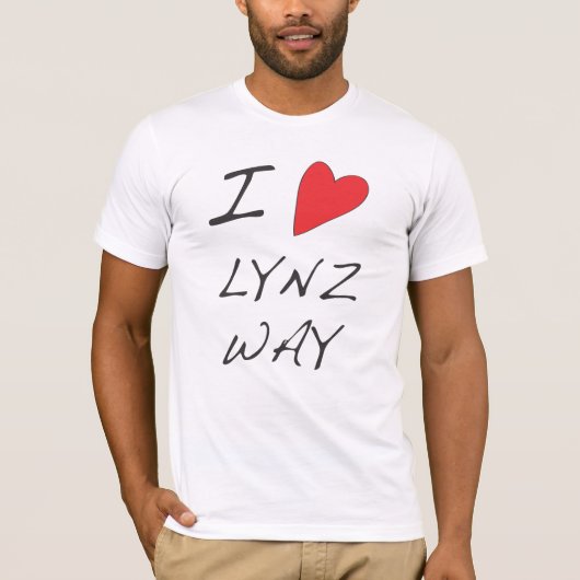I LIEBE… LYNZ WEISE - T-SHIRT (Vorderseite)