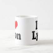 I Liebe Lyon, Frankreich Kaffeetasse (Mittel)