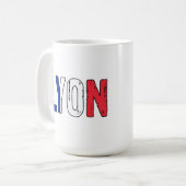I Liebe Lyon Frankreich Kaffeetasse (Vorderseite Links)