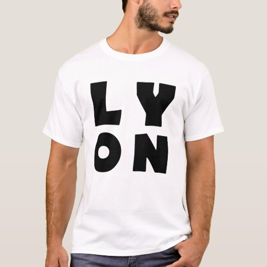 I Liebe Lyon Frankreich T-Shirt (Vorderseite)