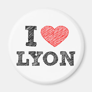 I Liebe Lyon Magnet